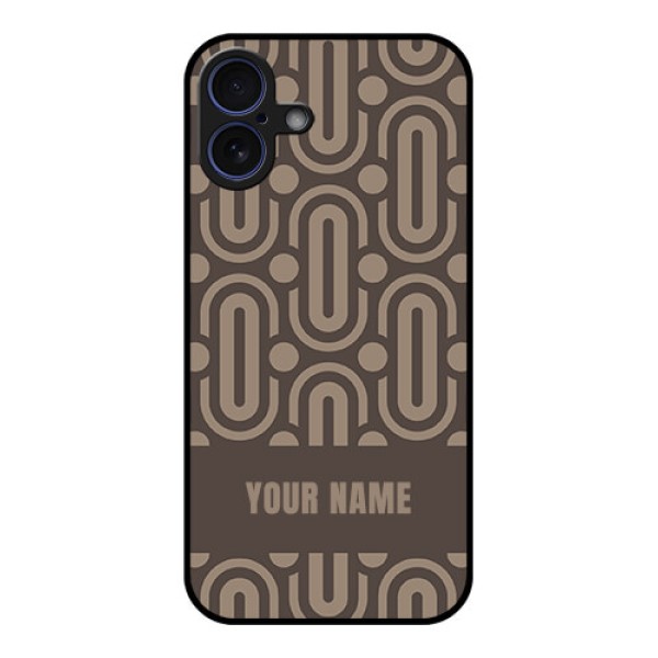 iPhone 16 Plus Custom Glass Phone Case - Captivating Zero Pattern Design iPhone 16 Plus Custom Glass Phone Case - Captivating Zero Pattern Design