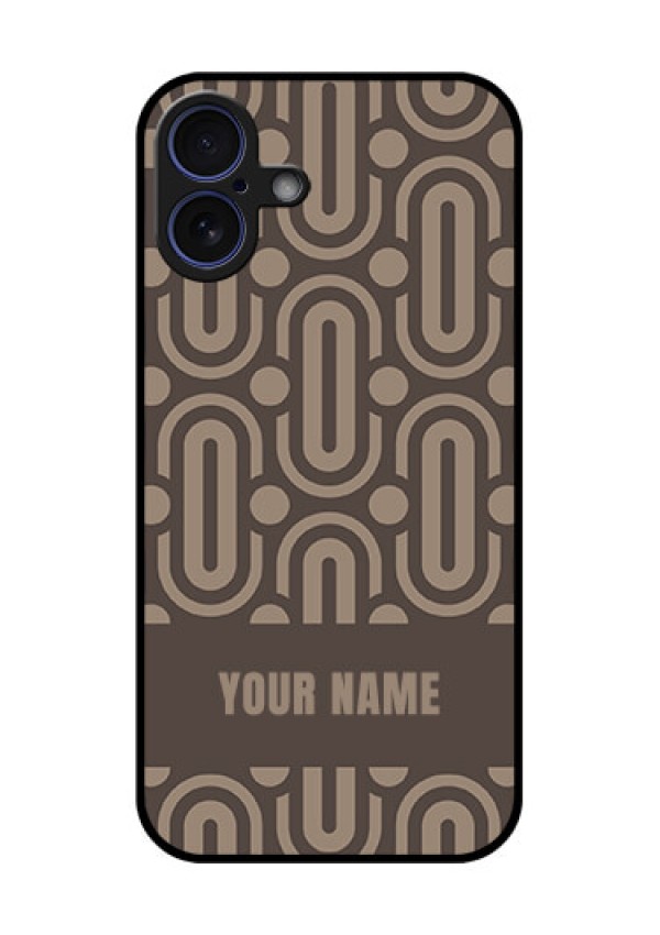 iPhone 16 Plus Custom Glass Phone Case - Captivating Zero Pattern Design