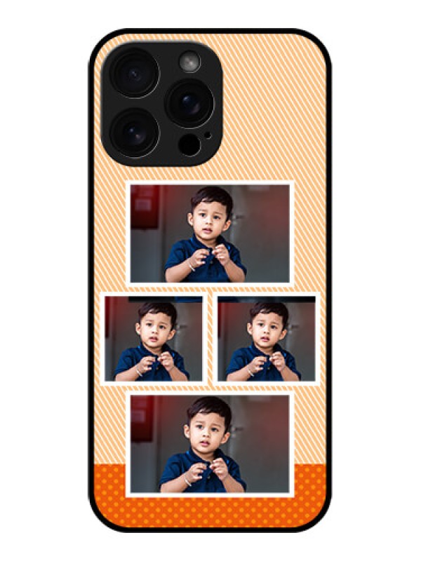 Custom iPhone 16 Pro Max Custom Glass Phone Case - Bulk Photos Upload Design