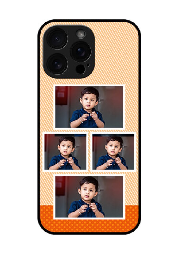 iPhone 16 Pro Max Custom Glass Phone Case - Bulk Photos Upload Design