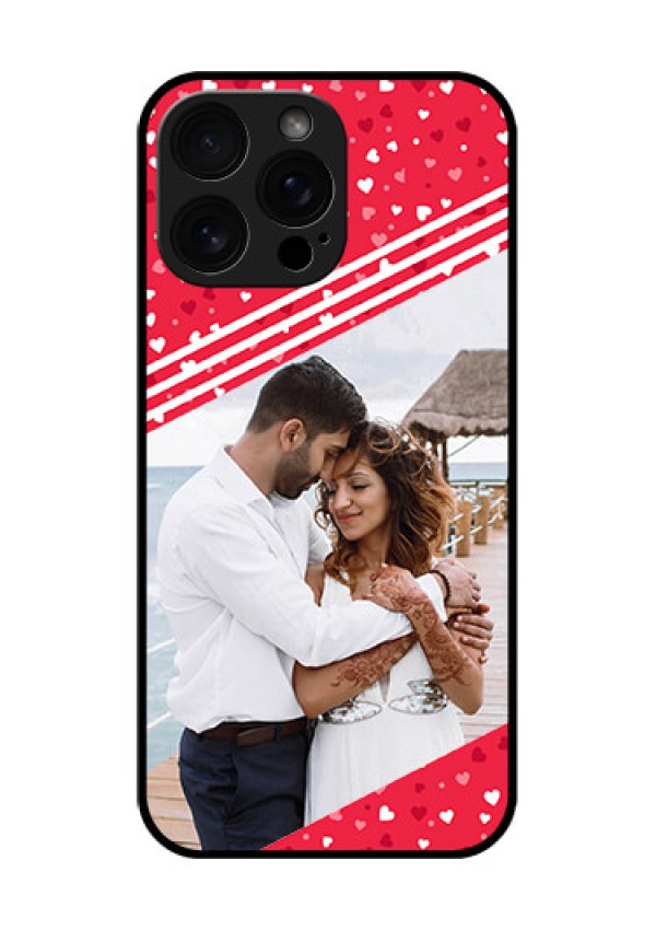 iPhone 16 Pro Max Custom Glass Phone Case - Valentines Gift Design