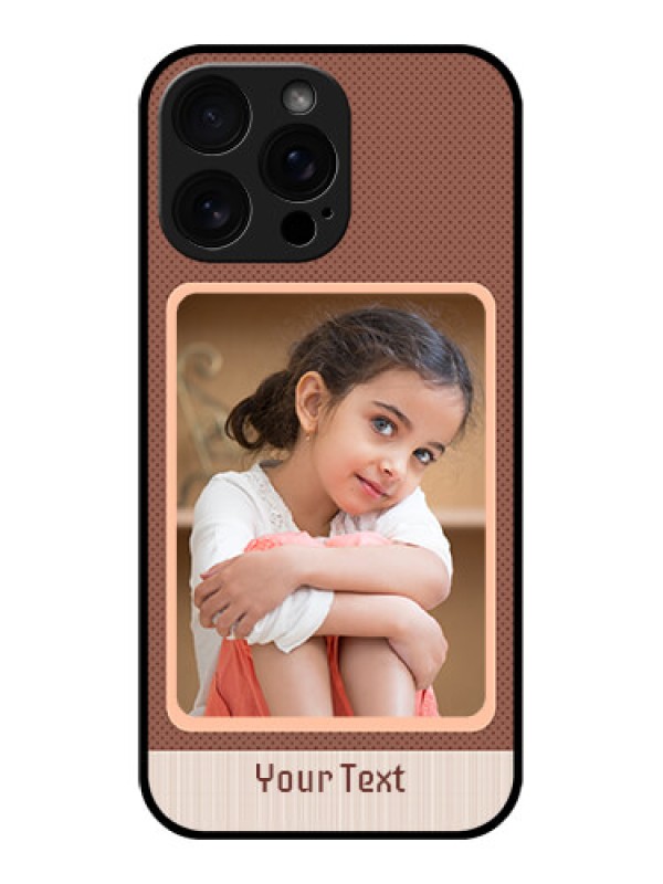 Custom iPhone 16 Pro Max Custom Glass Phone Case - Simple Pic Upload Design