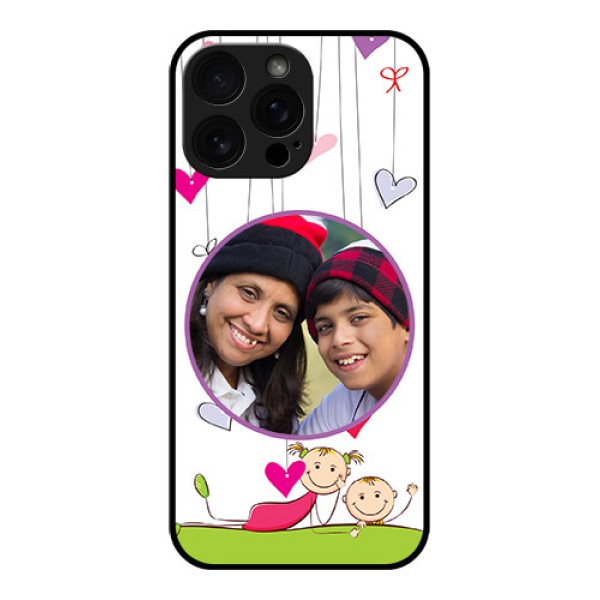 iPhone 16 Pro Max Custom Glass Phone Case - Cute Kids Phone Case Design