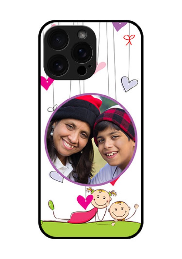 iPhone 16 Pro Max Custom Glass Phone Case - Cute Kids Phone Case Design