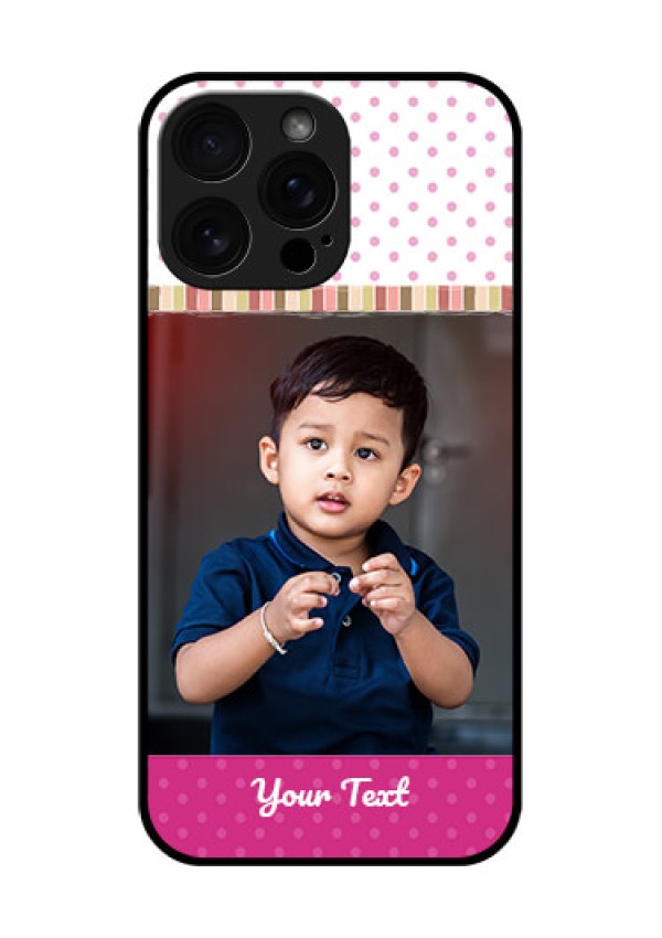 iPhone 16 Pro Max Custom Glass Phone Case - Cute Girls Cover Design