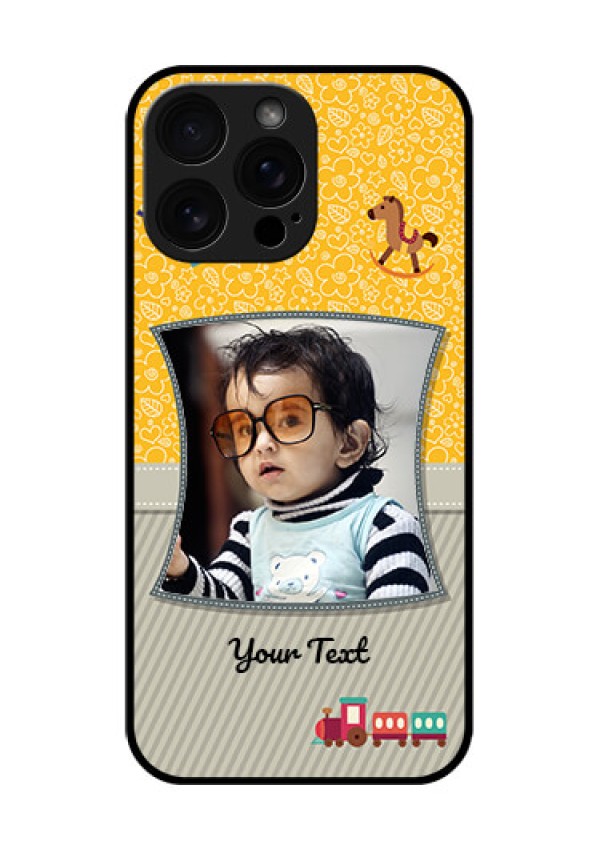 iPhone 16 Pro Max Custom Glass Phone Case - Baby Picture Upload Design