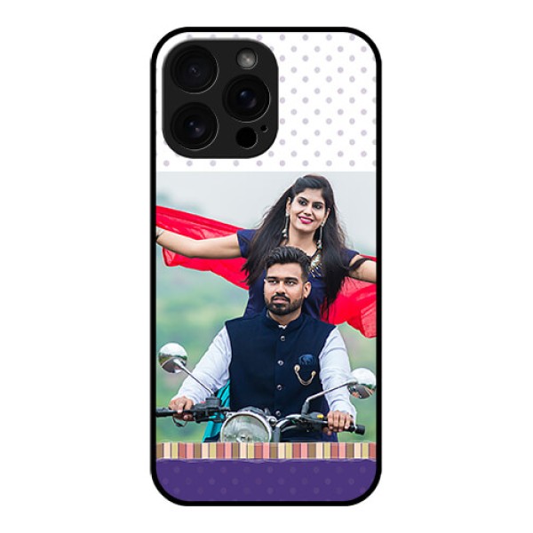iPhone 16 Pro Max Custom Glass Phone Case - Cute Family Design