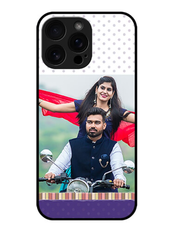 Custom iPhone 16 Pro Max Custom Glass Phone Case - Cute Family Design