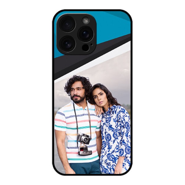 iPhone 16 Pro Max Custom Glass Phone Case - Simple Pattern Photo Upload Design iPhone 16 Pro Max Custom Glass Phone Case - Simple Pattern Photo Upload Design