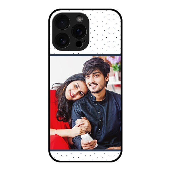 iPhone 16 Pro Max Custom Glass Phone Case - Premium Dot Design
