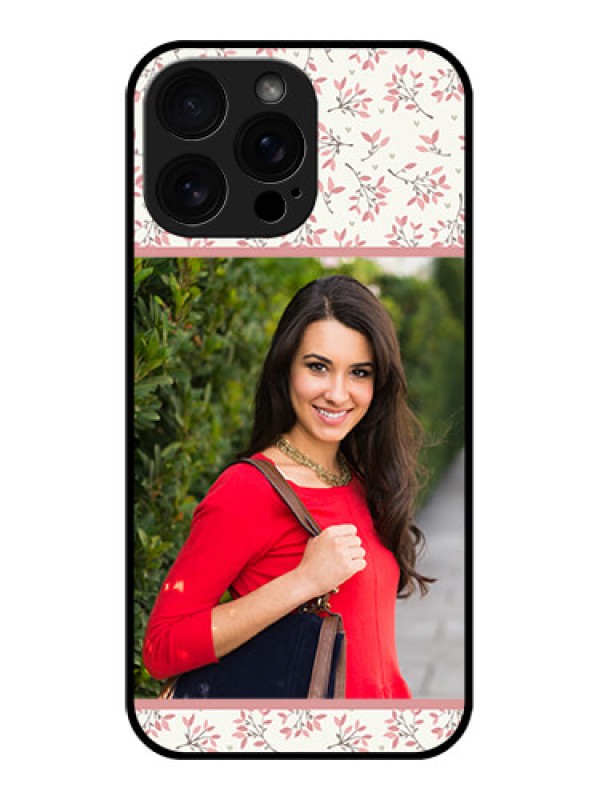 Custom iPhone 16 Pro Max Custom Glass Phone Case - Stunning Floral Design