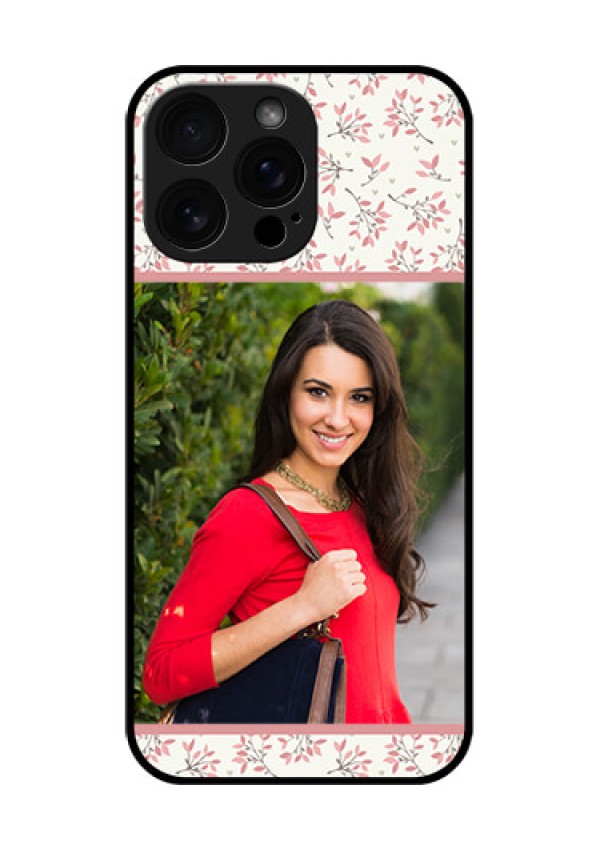 iPhone 16 Pro Max Custom Glass Phone Case - Stunning Floral Design