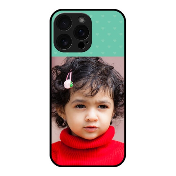 iPhone 16 Pro Max Custom Glass Phone Case - Lovers Picture Design