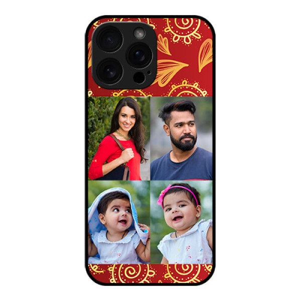iPhone 16 Pro Max Custom Glass Phone Case - 4 Image Traditional Design iPhone 16 Pro Max Custom Glass Phone Case - 4 Image Traditional Design