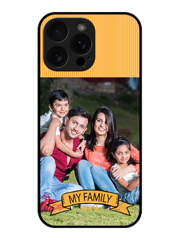 Custom iPhone 16 Pro Max Custom Glass Phone Case - My Family Design
