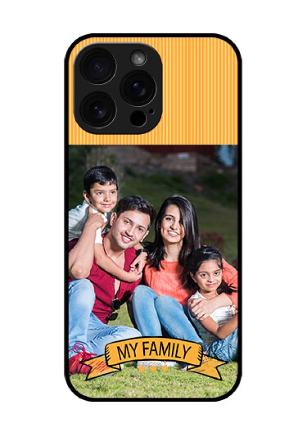 iPhone 16 Pro Max Custom Glass Phone Case - My Family Design