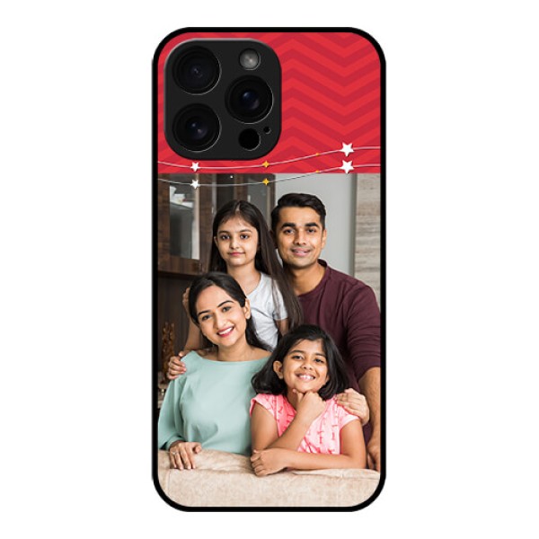 iPhone 16 Pro Max Custom Glass Phone Case - Happy Family Design