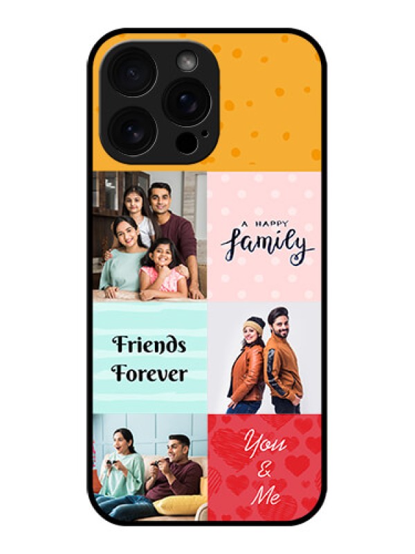 Custom iPhone 16 Pro Max Custom Glass Phone Case - Images With Quotes Design