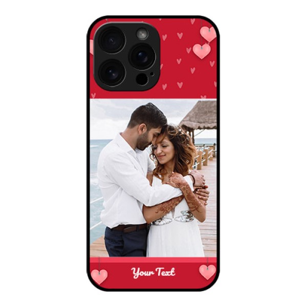 iPhone 16 Pro Max Custom Glass Phone Case - Valentines Day Design