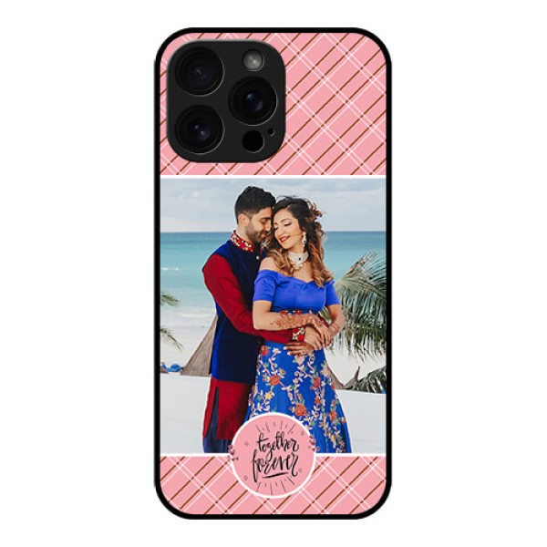 iPhone 16 Pro Max Custom Glass Phone Case - Together Forever Design