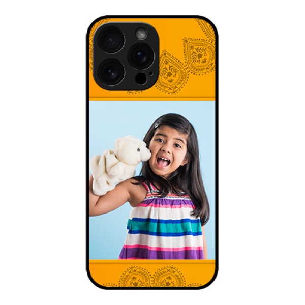 iPhone 16 Pro Max Custom Glass Phone Case - Photo Wedding Design
