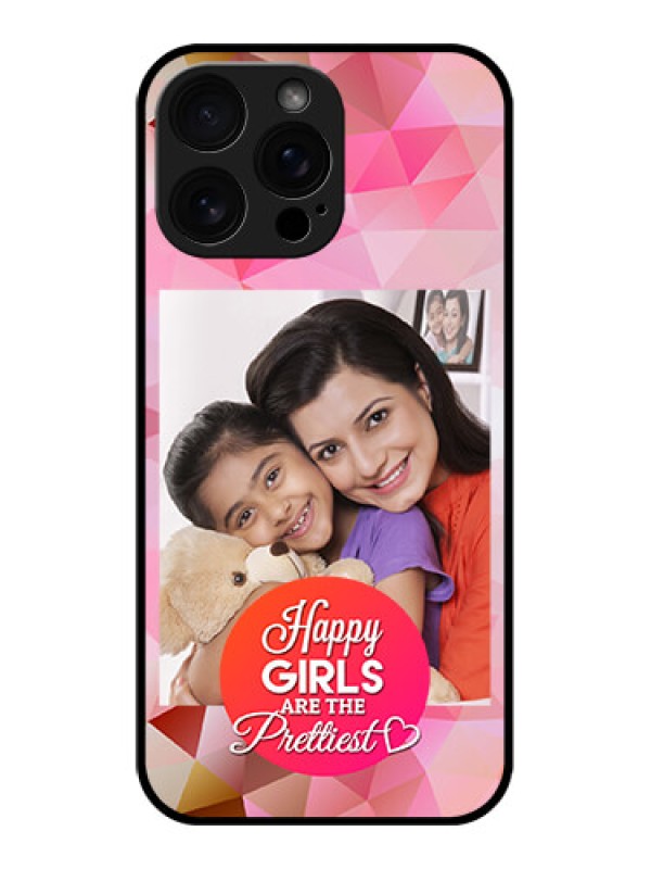 Custom iPhone 16 Pro Max Custom Glass Phone Case - Abstract Triangle Design