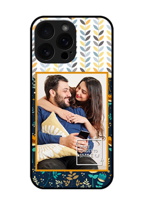 iPhone 16 Pro Max Custom Glass Phone Case - Pattern Design