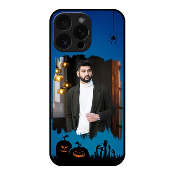 iPhone 16 Pro Max Custom Glass Phone Case - With Pro Halloween Design iPhone 16 Pro Max Custom Glass Phone Case - With Pro Halloween Design
