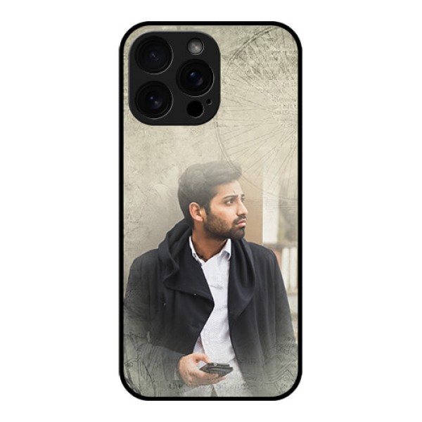 iPhone 16 Pro Max Custom Glass Phone Case - With Vintage Design