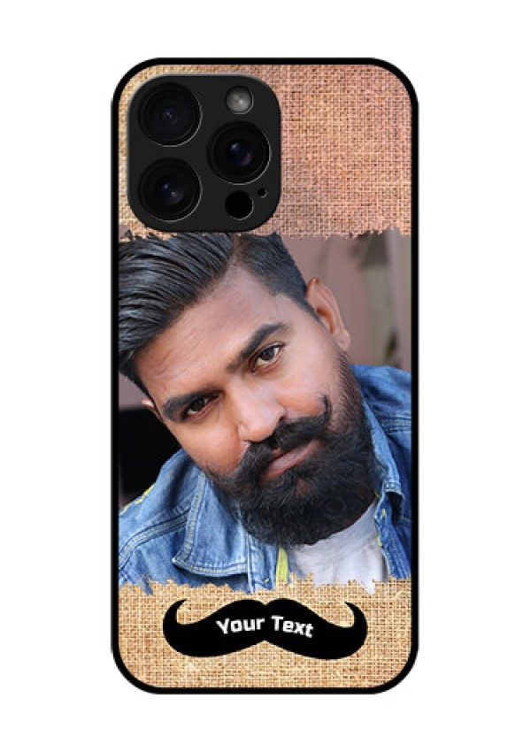 iPhone 16 Pro Max Custom Glass Phone Case - With Texture Design