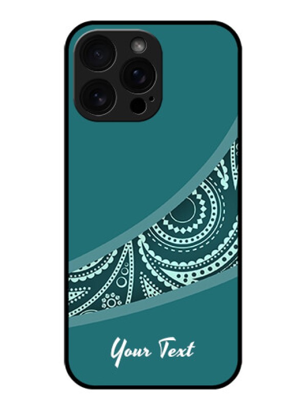 Custom iPhone 16 Pro Max Custom Glass Phone Case - Semi Visible Floral Design