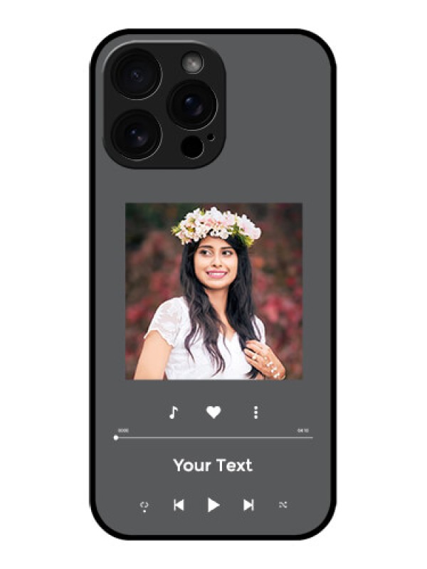 Custom iPhone 16 Pro Max Custom Glass Phone Case - Play The Music Design