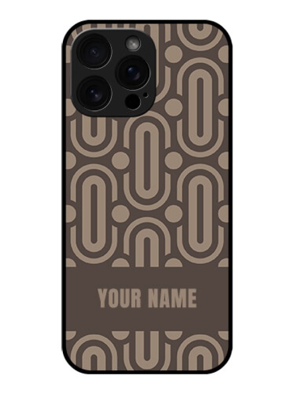 Custom iPhone 16 Pro Max Custom Glass Phone Case - Captivating Zero Pattern Design