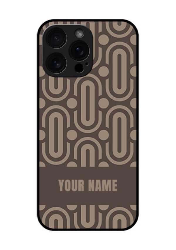iPhone 16 Pro Max Custom Glass Phone Case - Captivating Zero Pattern Design