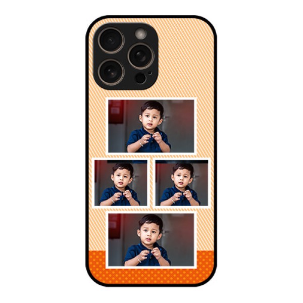 iPhone 16 Pro Custom Glass Phone Case - Bulk Photos Upload Design