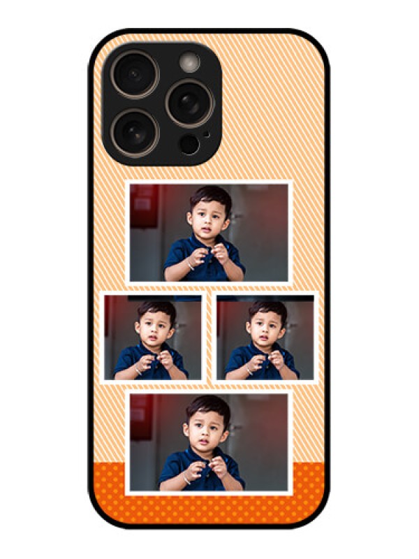 Custom iPhone 16 Pro Custom Glass Phone Case - Bulk Photos Upload Design