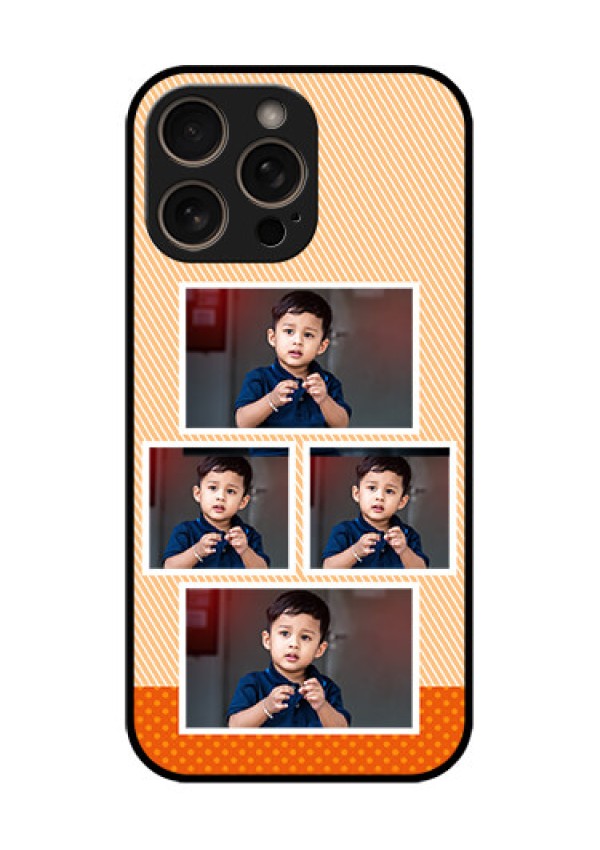 iPhone 16 Pro Custom Glass Phone Case - Bulk Photos Upload Design