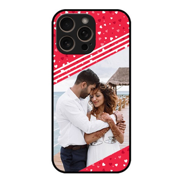 iPhone 16 Pro Custom Glass Phone Case - Valentines Gift Design