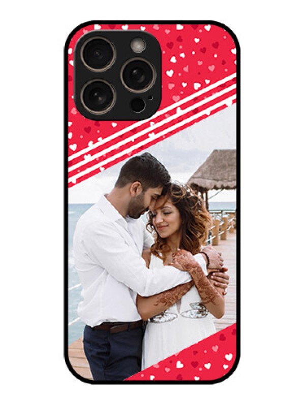 Custom iPhone 16 Pro Custom Glass Phone Case - Valentines Gift Design