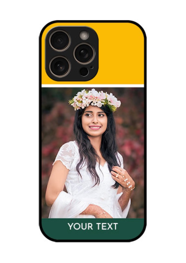 iPhone 16 Pro Custom Glass Phone Case - Love You Design