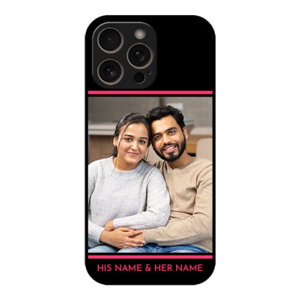 iPhone 16 Pro Custom Glass Phone Case - With Add Text Design