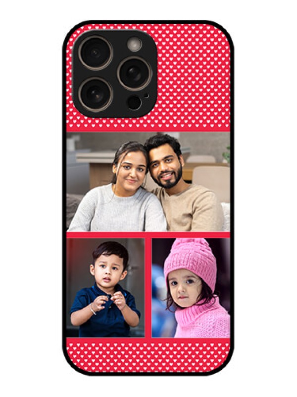 Custom iPhone 16 Pro Custom Glass Phone Case - Bulk Photo Upload Design