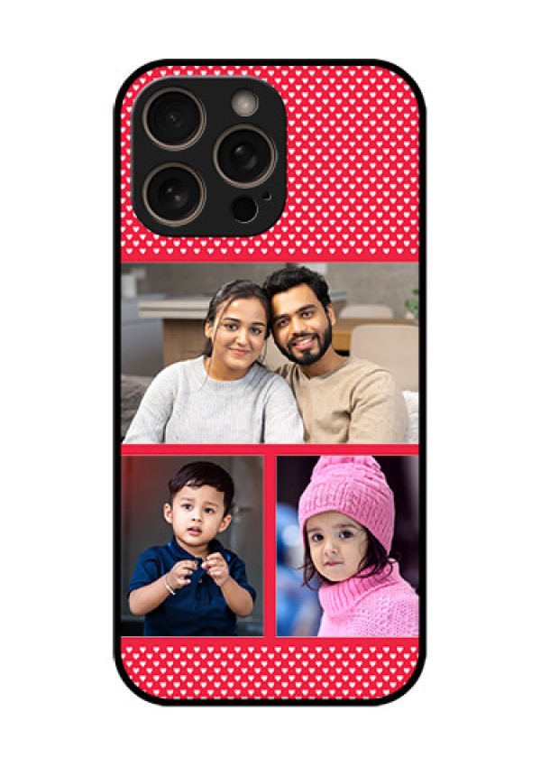 iPhone 16 Pro Custom Glass Phone Case - Bulk Photo Upload Design