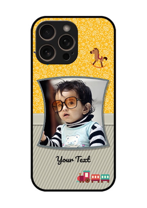 iPhone 16 Pro Custom Glass Phone Case - Baby Picture Upload Design