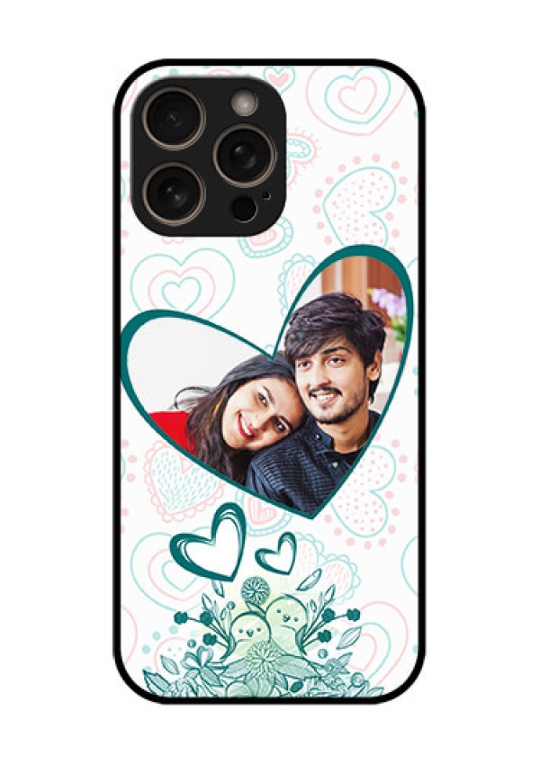 iPhone 16 Pro Custom Glass Phone Case - Premium Couple Design