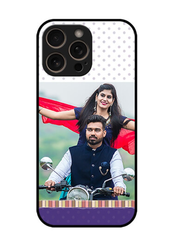 iPhone 16 Pro Custom Glass Phone Case - Cute Family Design