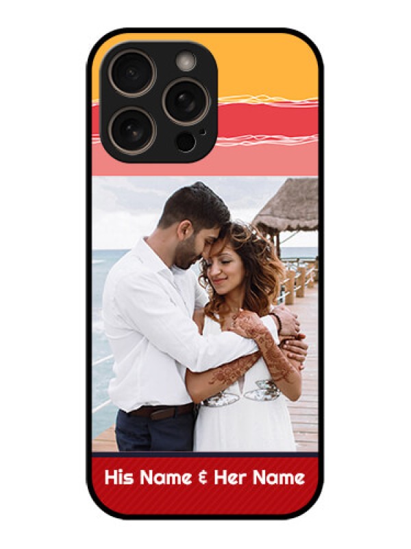 Custom iPhone 16 Pro Custom Glass Phone Case - Colorful Case Design