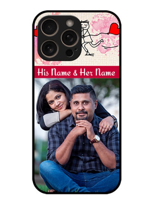 Custom iPhone 16 Pro Custom Glass Phone Case - You And Me Case Design