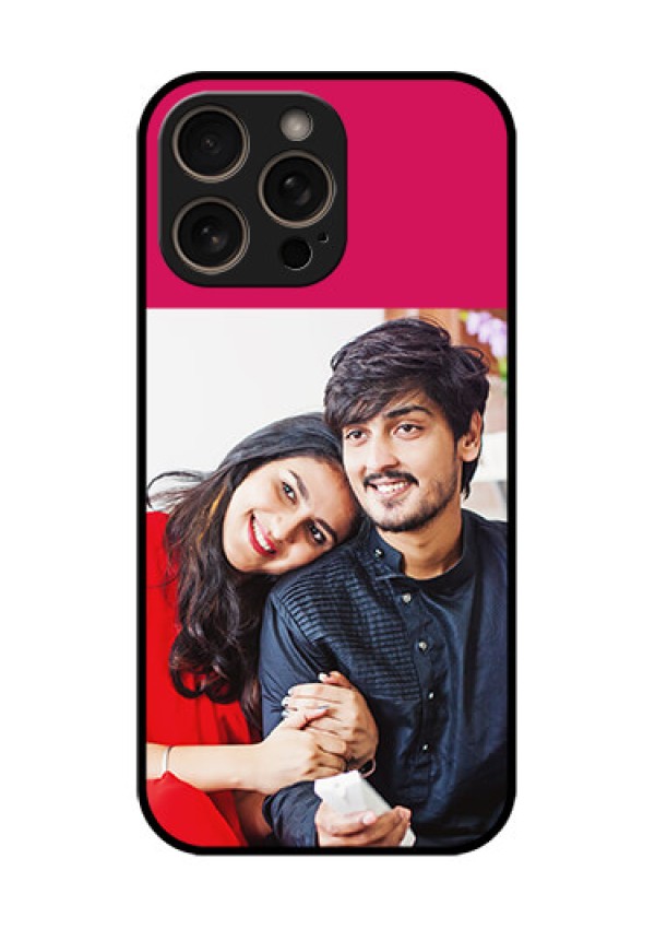 iPhone 16 Pro Custom Glass Phone Case - Anniversary Cover Design