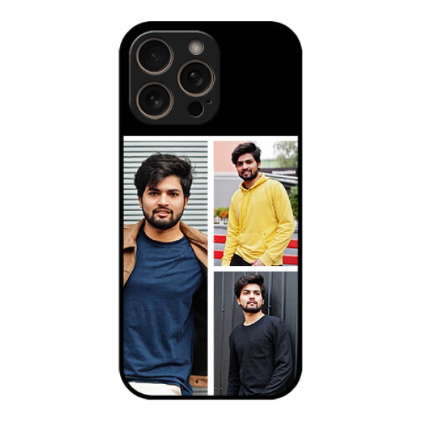 iPhone 16 Pro Custom Glass Phone Case - Upload Multiple Picture Design